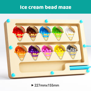[✅SG Stock] Wooden Magnetic Colour Sorting Number Counting Maze for Kids Montessori Kids Sorting Game Early Education Toy Children Day Gift