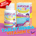 H FOCUS AKIDS Tablet Minda Dan IQ Genius Ubat Rabun Mata | Kids Supplement | Vitamin C | Calcium |. 