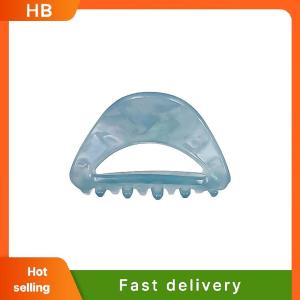 HB Acetic Acid Claw Clip Ponytail Hair Clip Solid Color Hair Clip Ponytail Shark Hair Claw Clip For Women Girls Hair Accessories