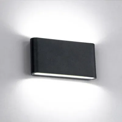 Nordic Wall Light Aluminum Modern Style Indoor Wall Lamp IP65 Waterproof Up Down Corridor Lights for Home Stairs Bedroom Bedside Bathroom Lighting Hard Wired