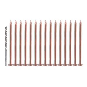 15Pcs Copper Nails Tree Stump Killers Bulk Stump Removal Spikes Hardware Nails for Killing Trees Removing Stumps