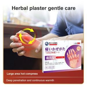 12 pieces/box Osteoarthritis joint pain gout cream wrist pain back pain knee pain gout type relief care plaster