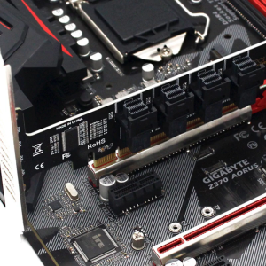 NGFF PCI-E 16X đến 4 cổng u.2 chia mở rộng SFF-8639 NVMe PCIe SSD Adapter cho Mainboard SSD SFF-8643