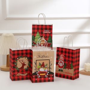 Túi đựng quà Noel túi giấy đựng quà đủ kích cỡ túi giấy có quai dễ thương đựng quà giáng sinh - Happy Life 4Kid