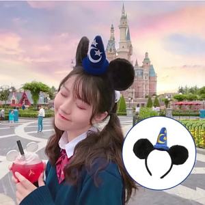 Ikat Kepala Topi  Berkarat Puteri Disni Kartun Kanak-kanak Perjalanan Mickey Star And Moon Hat Budak Lelaki Garden Band Rambut