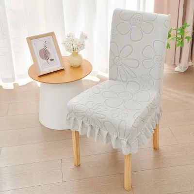 LUXEMO Chống trượt Bọc ghế tựa lưng Đàn hồi Jacquard Áo bọc ghế Viền váy Bọc ghế ăn Dành cho ghế văn phòng tại nhà