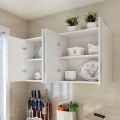 EXINHOME Kitchen Hanging Cabinet Wall Balcony Bedroom Mounted Storage. 