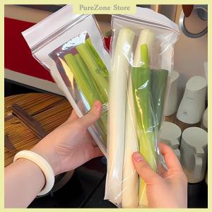 [PureZone] Fruits Vegetables Fresh-keep Bags Reusable Refrigerator Storage Bags Thickened Leakproof Containers Kitchen Sealed Packaging Bag