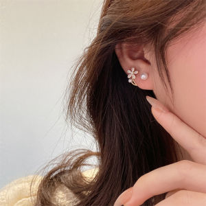 MIAOYA Fashion Jewelry Shop INS Trendy Pearl Stud Earrings For Women Heart-shaped Earring For Students Beautiful Birthday Gifts