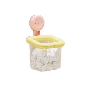 LIFE SHOPS Wall Mounted Suction Cup Storage Box Space Saving Waterproof Bathroom Shelf Multifunctional Plastic Toothbrush Holder for Home