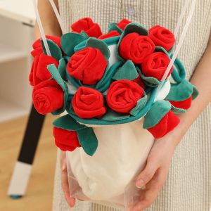 MYCOLOR หลากสี ผ้าห่มช่อดอกกุหลาบ สะดวกสบาย แฟชั่น ผ้าห่มลายดอกกุหลาบ สร้างสรรค์ ขนาดใหญ่ ผ้าห่มดอกไม้เทียม สำหรับของขวัญให้แฟนและแม่