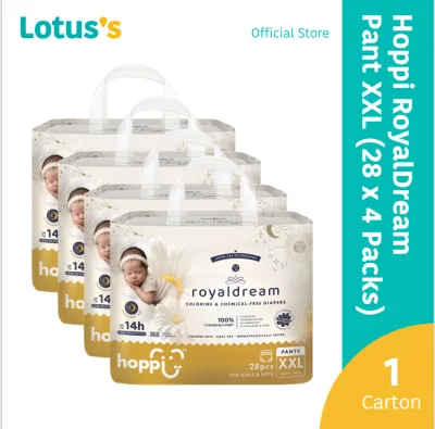 Hoppi RoyalDream Diaper Pant XXL (28 Pcs x 4 Packs)(1 Carton)