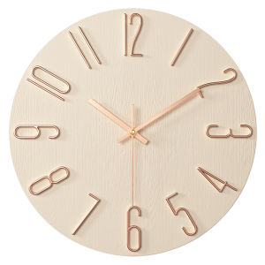 JIJI.SG Bren Modern Wall Clock 3D Quartz Silent 12 inch 30x30cm