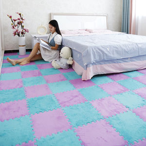 [Gia Cố Thanh Lịch] Thảm Trải Sàn Nhung Khâu 30Cm X 30Cm THẢM NHUNG Thảm Xốp Ghép Hình Thảm Trải Sàn Phòng Ngủ Eva Và Thảm Bò Thảm Cho Phòng Ngủ