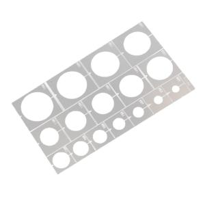 Professional Model Painting Aid Car Tank Model Roadwheel Rims Sprayer Stencil Template Featuring Measurement