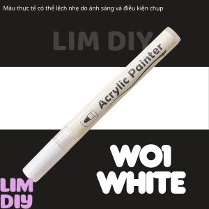 Bút sơn acrylic marker bút màu vẽ trên mọi chất liệu 60 màu LIM DIY
