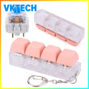 [Vktech] Durable PBT Keycap Set for Mechanical Keyboard Fidget Toy Decompression Keychain for Office and Gaming
