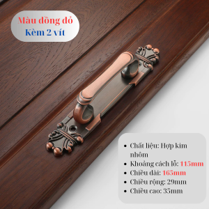 Tay nắm cửa gỗ tay nắm cửa chính tay nắm cửa phòng phong cách cổ điển