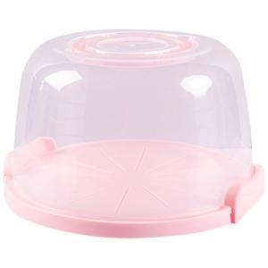Transparent Cake Container With Ergonomic Handle Kitchen Baking Essential Party Travel Friendly Dessert Storage Box