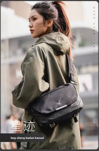 GYXX/Star trail Mens Crossbody Bag Portable Street Style Commuting Bag with Chest Pack Feature Single Shoulder Backpack for Outing