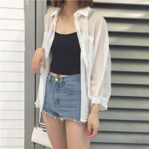 🔥Fran🔥 blouses women new style 2025 Double Pocket Thin Sunscreen Shirt Women Loose Versatile Sunscreen Shirt Long Sleeved Shirt