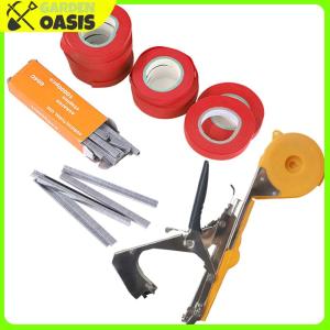 [ส่งจากไทย] เครื่องเทปพืชสวนพร้อมเทป 10 ม้วน + 1 กล่องผักองุ่นมะเขือเทศแตงกวาพริกดอกไม้ลวดเย็บกระดาษ