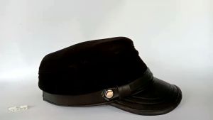 Topi ABK Kulit Buk/Topi Nahkoda Kapal Terbaru/Topi Sailorman Terlaris Bahan Kulit Buk Asli Garut Original Terkini