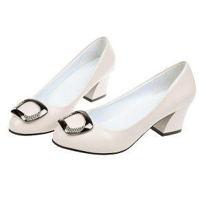Free Shipping 2026 Spring/Autumn New Collection: WomenS Low-Cut Chunky-Heel Leather Shoes For The Workplace WomenS Mid-Heel Work Shoes WomenS Flats WomenS Low-Cut Chunky-Heel Leather Shoes For The Workplace WomenS Mid-Heel Work Shoes WomenS F