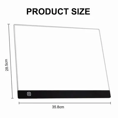 Portable A5/A4/A3 Tracing LED Copy Board Light Box Ultra-Thin Adjustable USB Power Artcraft LED Trace Light Pad for Tattoo Drawing Streaming Sketching Animation Stenciling