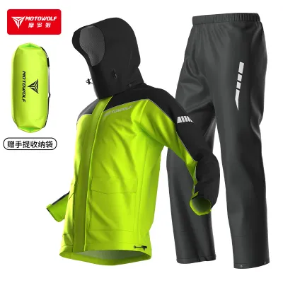 ชุดกันฝน MOTOWOLF MDL0403B เสื้อและกางเกงกันฝน