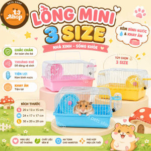 lồng mini 5 màu để xách đi hoặc nuôi đẻ hamster - T3 PETS SHOP