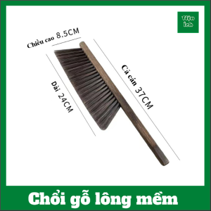 Chổi gỗ lông mềm cầm tay lau chùi bụi bàn thờ ghế sofa đệm trải giường