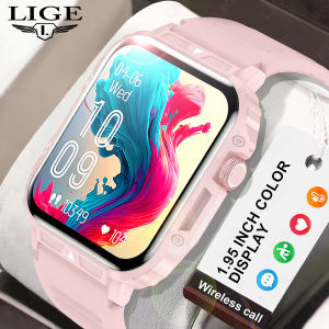 LIGE Original Smartwatch for Man 100+Sports Outdoor Large Screen 340 mAh Batterry Bluetooth Call IP68 Waterproof Fitness Tracker