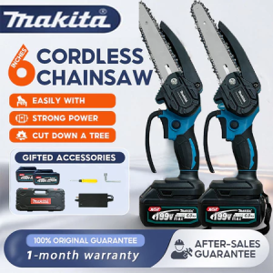 Makita Cordless Chainsaw 6/4inch Shears Blade Wood Cutting Saw Wood Cutting Saw Electric Saw Tree Cutting