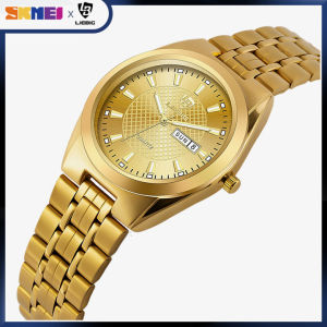 SKMEI Women Digital Watch Casual Fashion Dual Display Stainless Steel Waterproof Wrist Watch For Women Men L1020