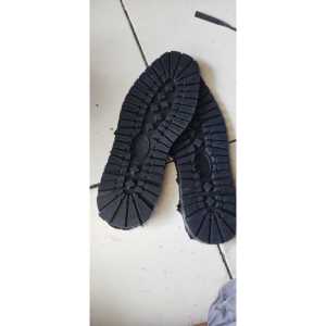 TERPOPULER SOL SEPATU WANITA OUTSOL POTONG IRIS DOCMART JUMBO KARET PENTIL RUBBER MENTAH UNIVERSAL HITAM SLIP ON