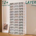 Shoe Rack Organizer Shoe Box Storage Organizer Lagayan ng sapatos Shoes Cabinet Transparent Clear Shoes Case on sale. 