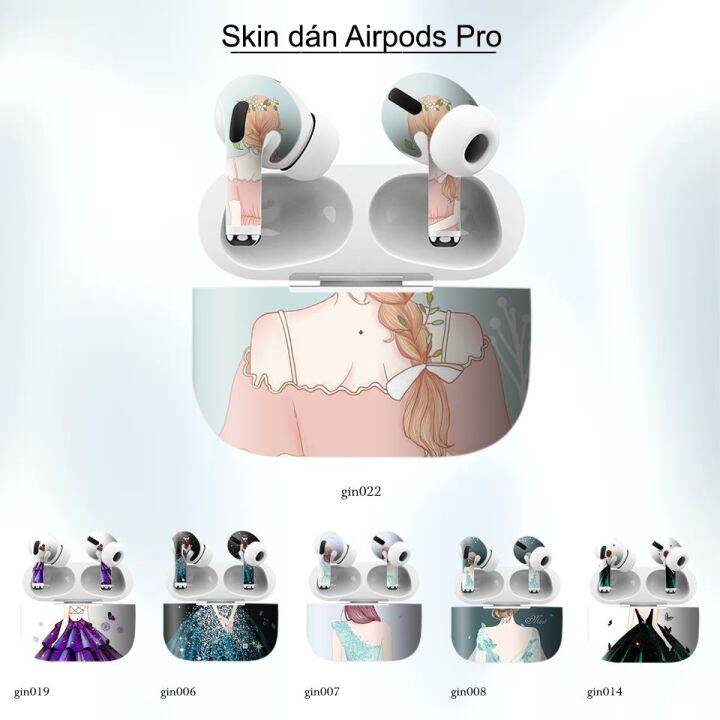 Decal Skin dán AirPods Pro mẫu Cô gái