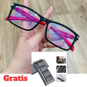 Kacamata Baca plus anti radiasi pria wanita Bonus Obeng