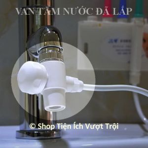 Tăm nước trực tiếp không dùng điện 5 đầu tăm cho cả gia đình máy xịt răng bằng nước đơn giản vệ sinh răng nước-Shop Tiện Ích Vượt Trội