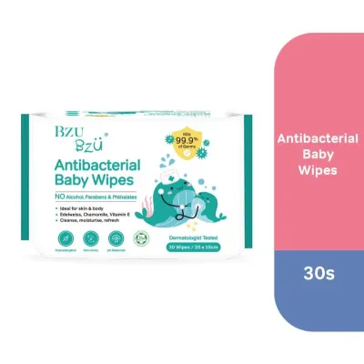 BZU BZU Antibacterial Baby Wipes 30S