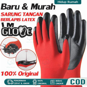Sarung Tangan Kerja Proyek Safety Anti Slip Tebal Kuat Glove Premium Bahan Karet LATEX Sarung Tangan Safety Palmfit Palm fit keamanan kerja / karet sarung tangan/sarung tangan kerja tebal/sarung tangan kerja safety
