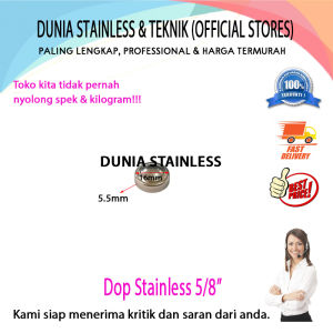 Dop Stainless 5/8 In aksesoris stainless steel