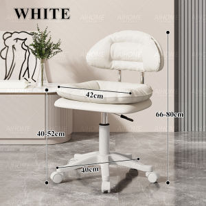 Makeup Chair With Soft Cushion Seat Salon&Beauty Stool Dressing Chair 360°Adjustable Rotating Chair Kerusi solek 化妆椅