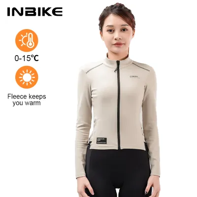 INBIKE áo tay áo Dài Đạp xe nhẹ cho nữ áo đi xe đạp mùa đông quần áo đi xe đạp leo núi Xe đạp đường núi áo khoác quần áo