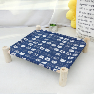 Giường võng gỗ cho thú cưng chó mèo phong cách Nhật Bản dễ thương - iPet Shop