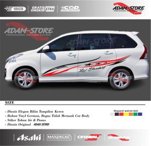 stiker mobil avanza stiker variasi mobil avanza sticker toyota avanza