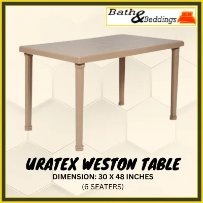 URATEX WESTON TABLE / 30X48 TABLE / URATEX MONOBLOCK TABLE / URATEX TABLE / 6 SEATER TABLE / DINING TABLE / LAMESA