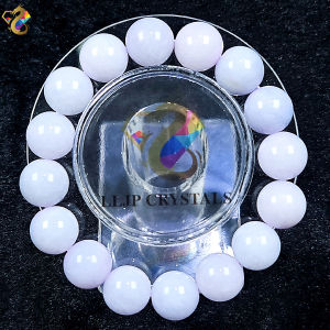 Premium Grade Natural Lavender Jadeite A-Grade Barrel / Round Bracelet