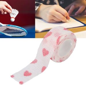 J.C 10pcs 2.5cm Self-Adhesive Bandages Elastic Finger Guard Bandages Student Writing Anti-wear Bandage Wrap Finger Nail Protective Tape ( Random Color )